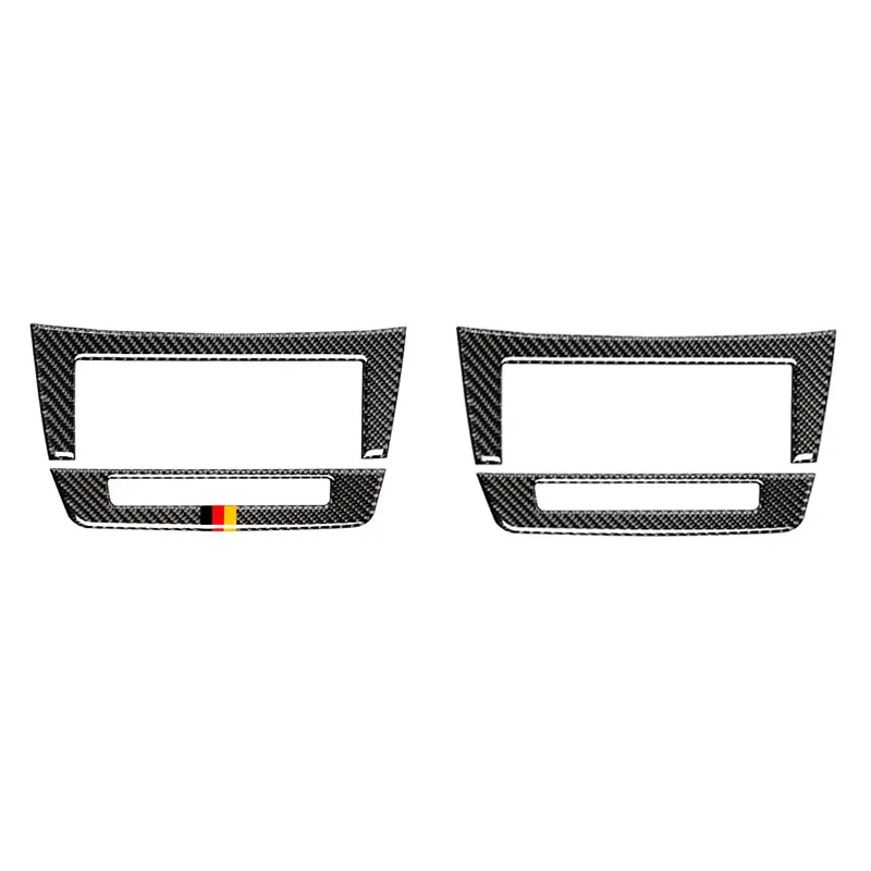 Карбоновое волокно кондиционер CD панель украшение Накладка для Mercedes Benz C Class W204 2010-2013 Автомобиль Стайлинг интерьер