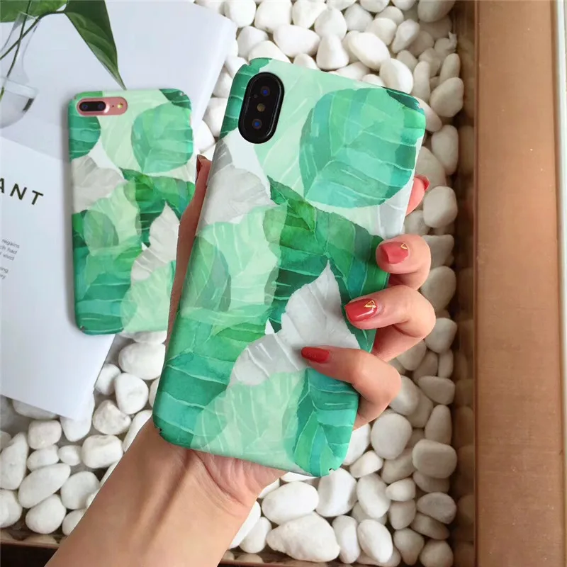 Для iphone 6 Чехол тропические листья чехол для 7 зеленые растения рисунок банановых