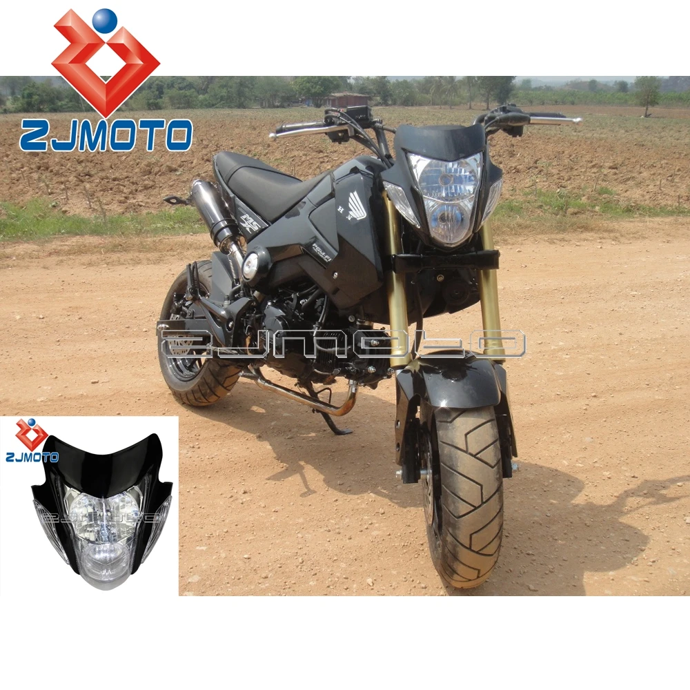 Универсальная черная фара для мотоцикла внедорожников обтекатель велосипедная