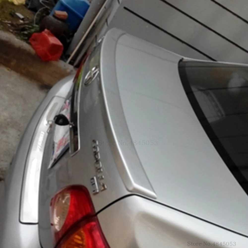 Для Toyota Corolla 2007 2013 Автомобильный задний черный спойлер авто ABS пластик