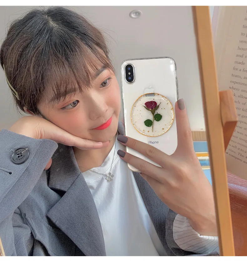 Phone Case For iPhone 11 Pro 7 8 plus X XR XS MAX Rose Flower Transparent Soft TPU Silicon Cute Protective Back Cover |