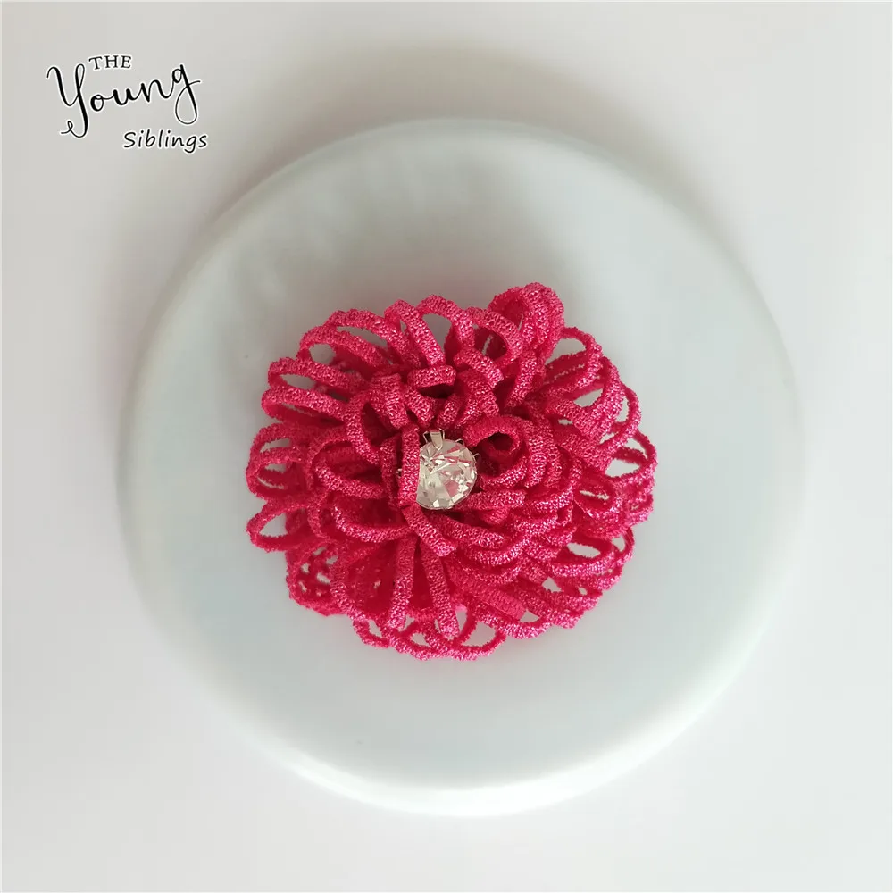 Изысканные искусственные головки цветов для свадебного украшения дома Стразы