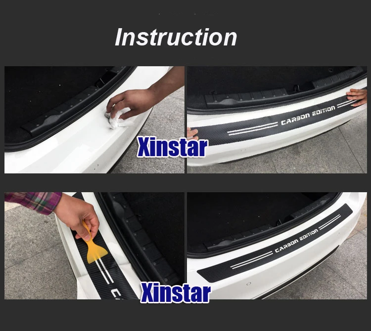 Carbon fiber car bumper protection sticker For BMW MINI countryman R60 |