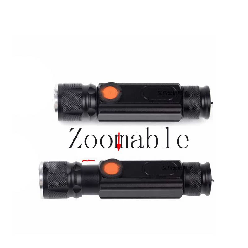 Классический черный прочный Алюминиевый светодиодный фонарик тактический