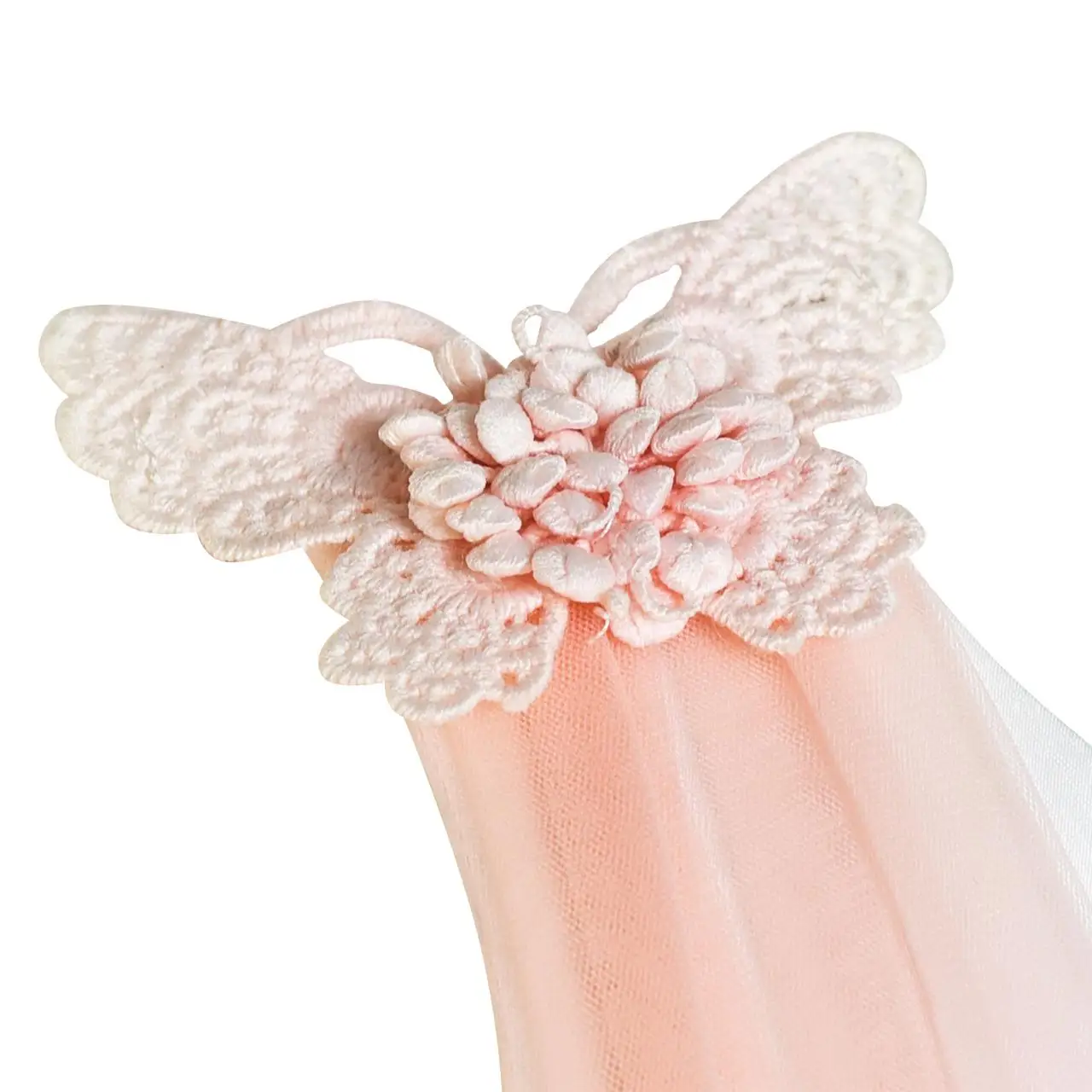 Flower Girl Dress Peach Ruffle Butterfly Wedding Bridesmaid 2020 Summer Princess Party Dresses Clothes Size 6-14 Carnival | Детская