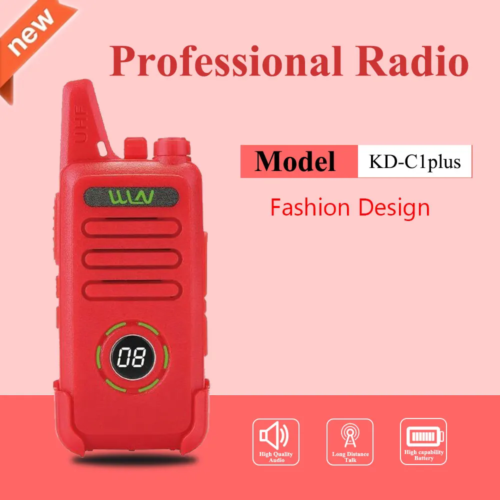 Новая мини рация WLN обновленная KDC1plus UHF 400 470 МГц тонкий приемопередатчик лучше чем