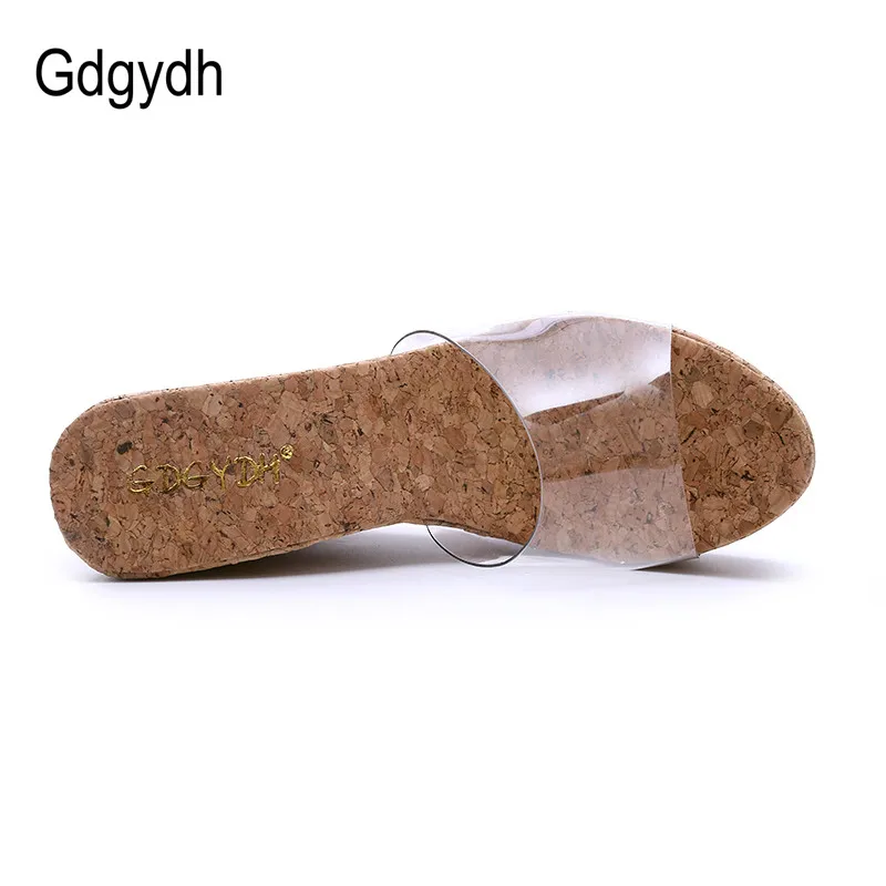 Gdgydh/Новинка года; летние прозрачные босоножки на танкетке; модная женская обувь на высоком каблуке; женская летняя обувь; Прямая поставка; размер 40