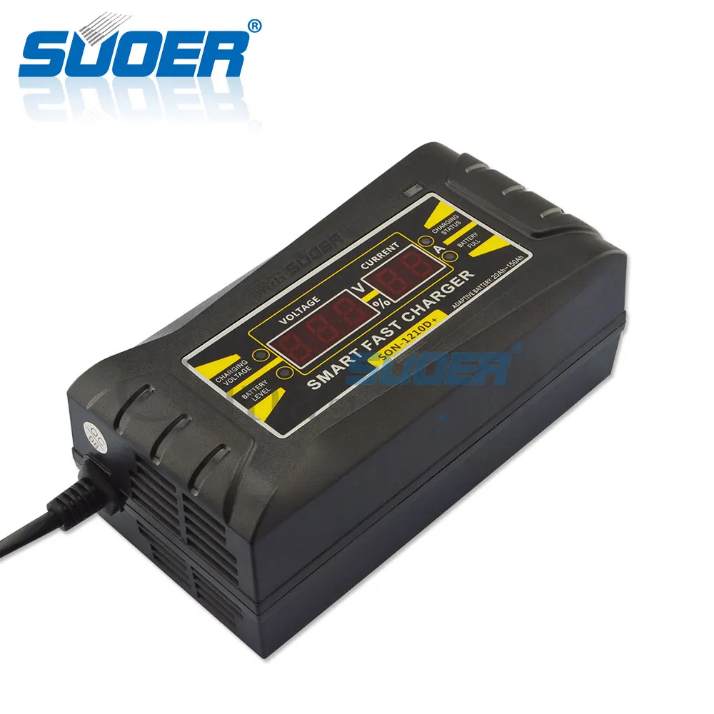Suoer【гелевая Зарядка батареи 】 дизайн зарядное устройство 12v автомобильное зарядное устройство(SON-1210D