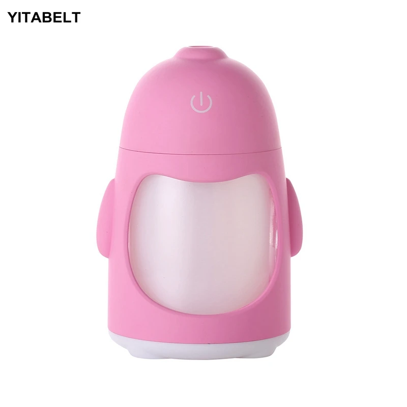 Мини увлажнитель в виде пингвина красочные ночные огни Домашний бесшумный анти