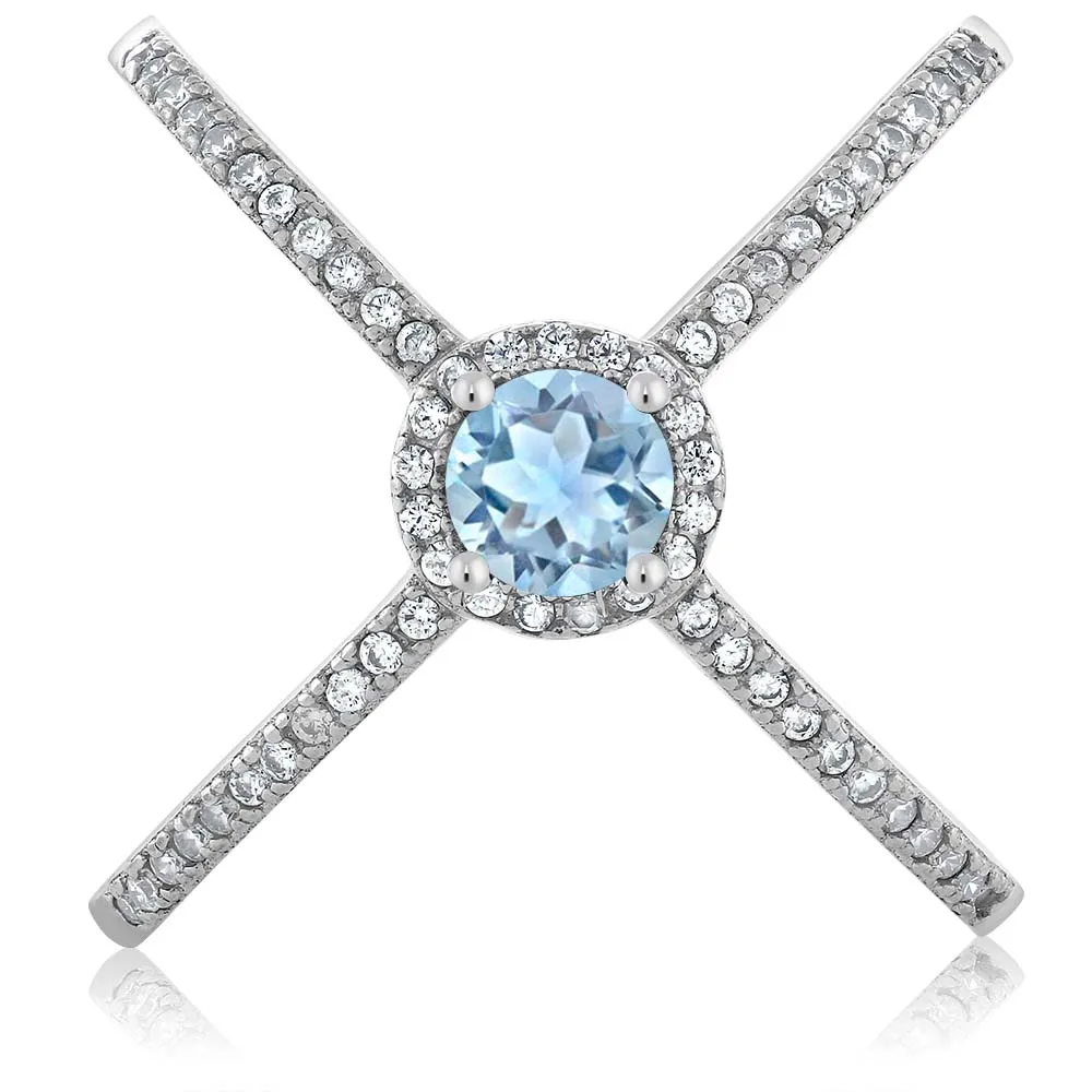 Кольцо GemStoneKing из стерлингового серебра 925 пробы 1 27 карат круглый натуральный
