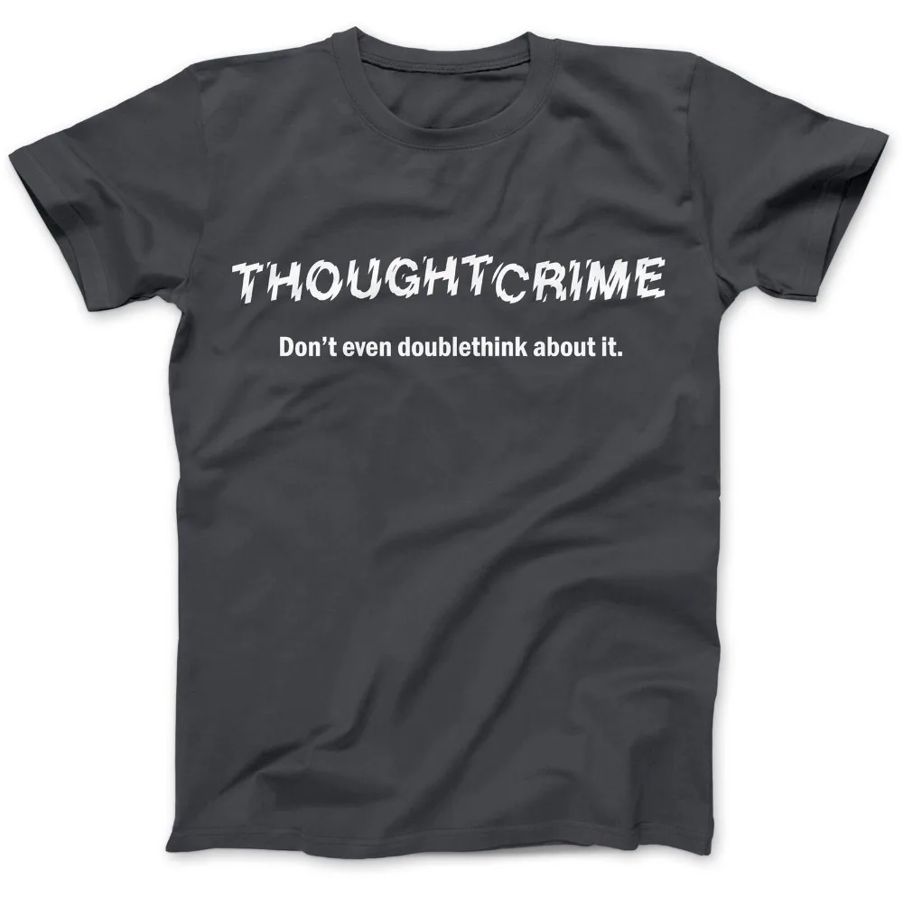 Мужские неоновые футболки с круглым вырезом из 100% хлопка премиум класса Think Crime