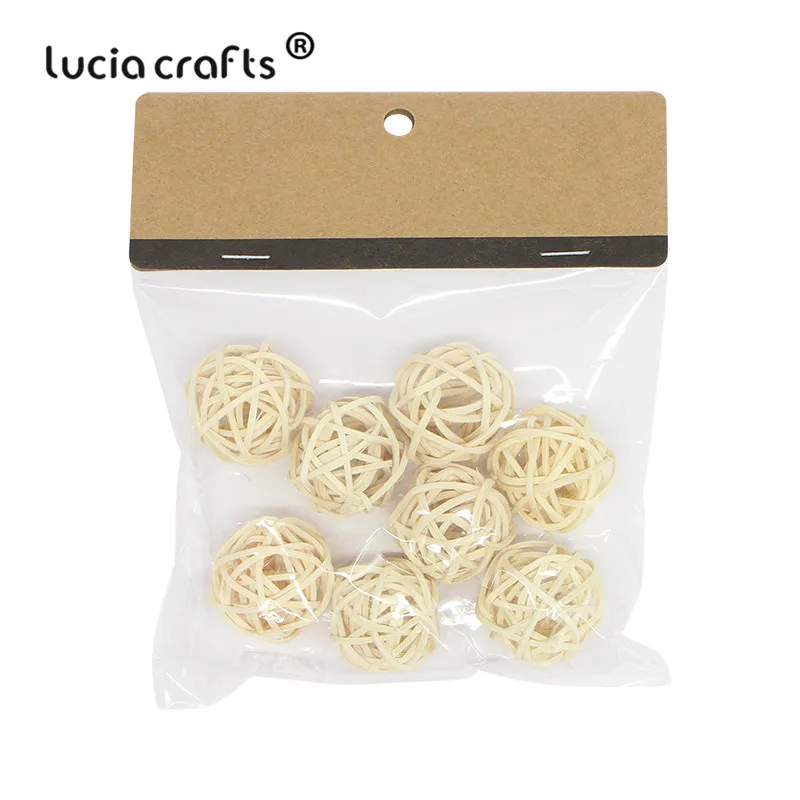 Beige 3cm 8pcs 8 шт/4 шт Ротанговые шары DIY украшения плетеные Sepak Takraw шар DIY Рождество Свадьба вечеринка украшения дома аксессуары M0503 - Цвет: Beige 3cm 8pcs