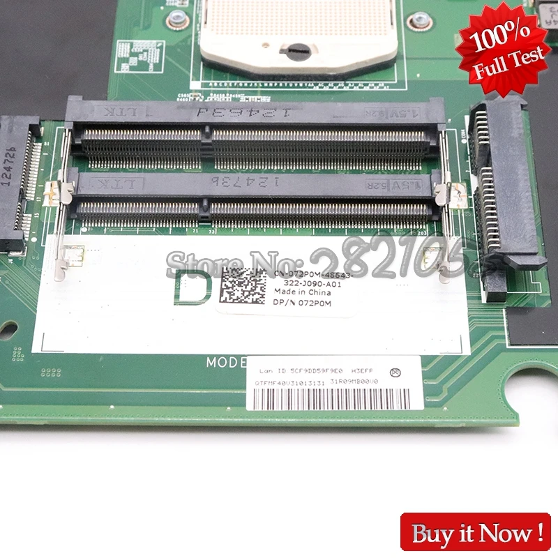NOKOTION PC основная плата для Dell Inspiron 17R 7720 Материнская плата для ноутбука DA0R09MB6H1 CN-072P0M 072P0M HD4000 GT650M DDR3