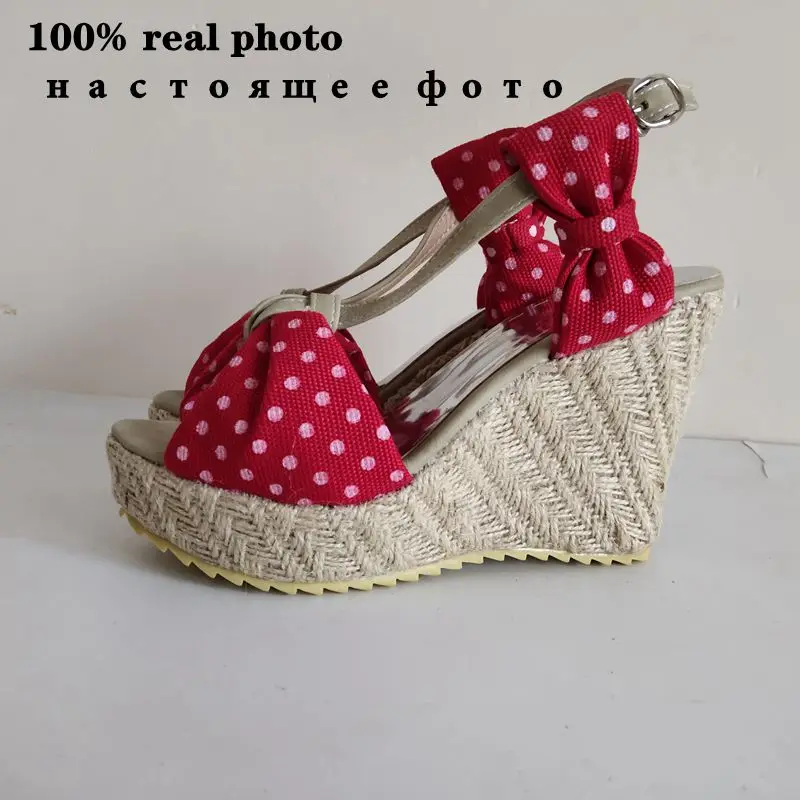 Богемные пляжные сандалии ASILETO на танкетке для женщин высокие каблуки эспадрильи