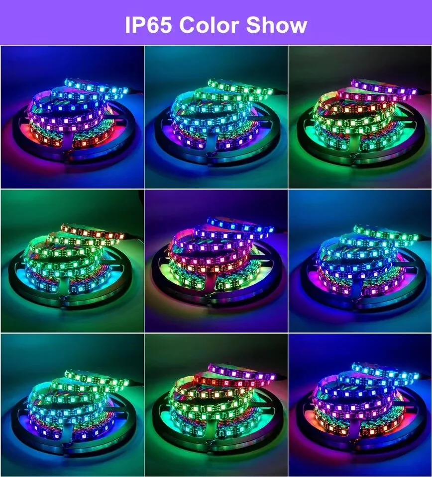 DC12V WS2811 5050 SMD RGB Strip Addressable 30/60leds/m Led Pixels External 1 ic control 3 Leds 5m/roll Outdoor Decoration strip | Освещение