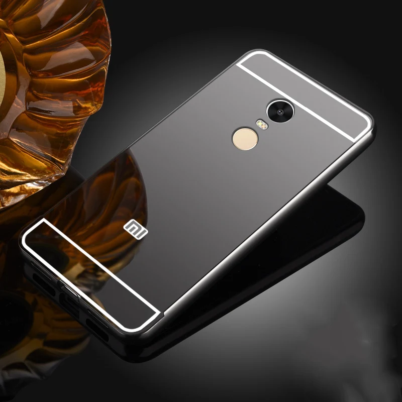 Зеркальный чехол для Xiaomi Redmi Note 5 и алюминиевая металлическая рамка чехлы 4A 5A 6 Plus Mi