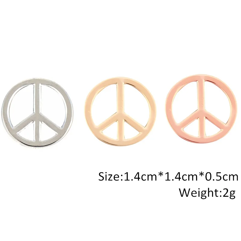 SANSHOOR ювелирное изделие Pave Keys Peace Slide Charms Keeper 10 мм сетчатый Браслет из нержавеющей