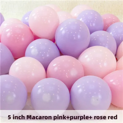 5inch 100pcs B 100 шт., воздушные шары в виде макарон, пастельные вечерние шары из латекса, гирлянда, яркие, для дня рождения, свадьбы, вечеринки, украшения, воздушные шары, Арка JL0137 - Цвет: 5inch 100pcs B