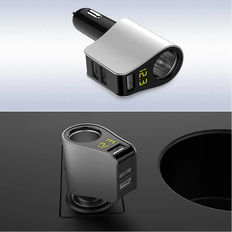 5 В/3 1 а автомобильное светодиодное 3USB зарядное устройство адаптер прикуривателя