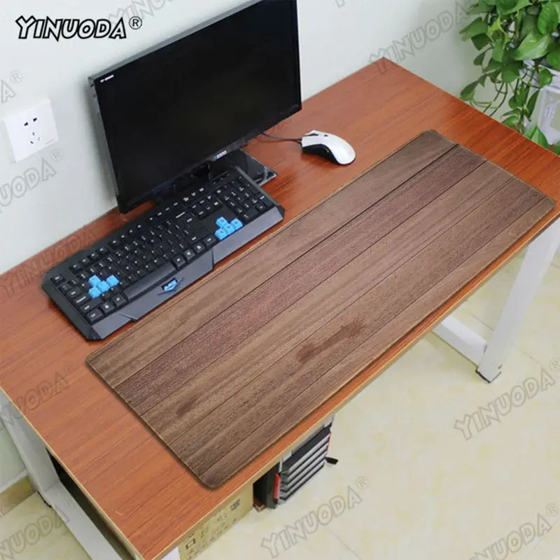 Yinuoda деревянный игровой коврик для ноутбука резиновый мыши | Компьютеры и офис