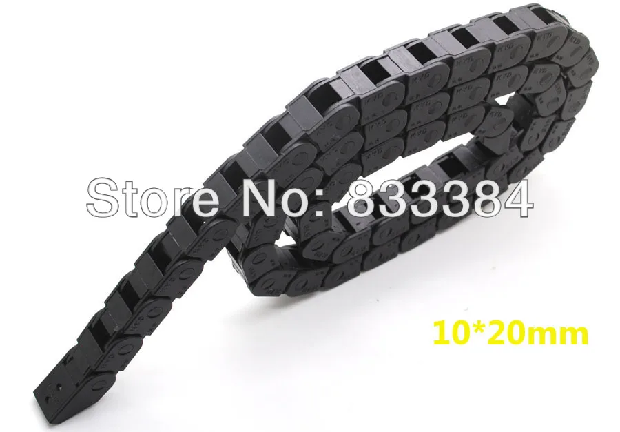 

2pcs Cable drag chain wire carrier 10x20 length 1000mm/1M/1meter with end connectors free shipping