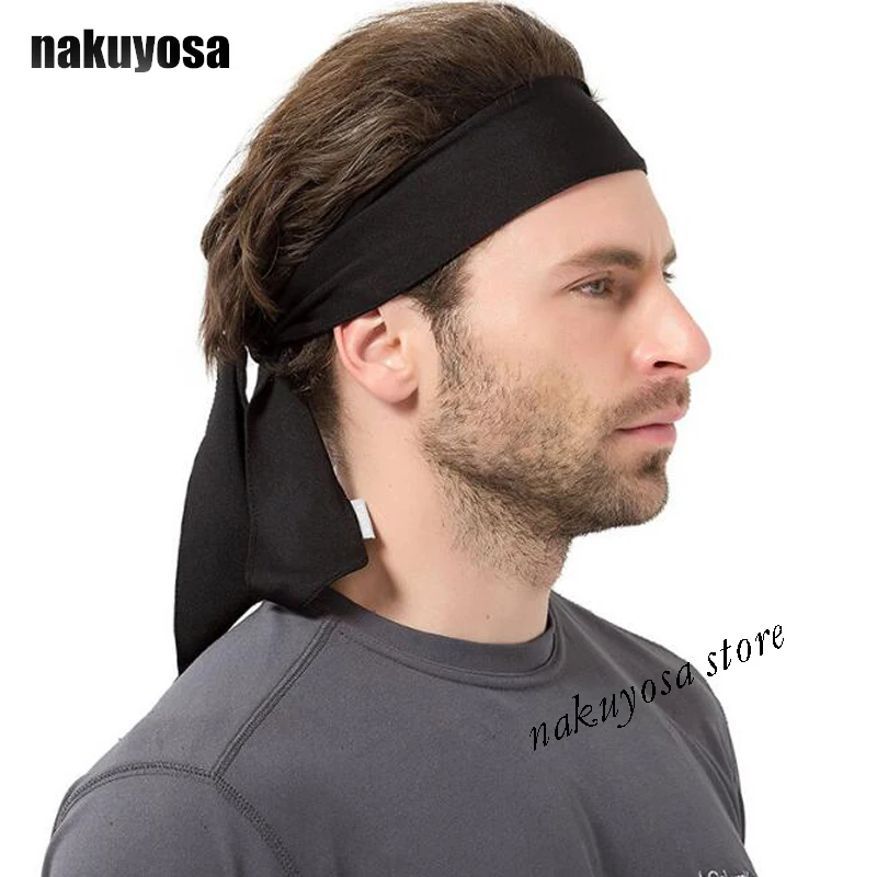 Europe Outdoor solid color men women sports sweatband headband yoga gym head band running tennis fitness pirate | Спорт и