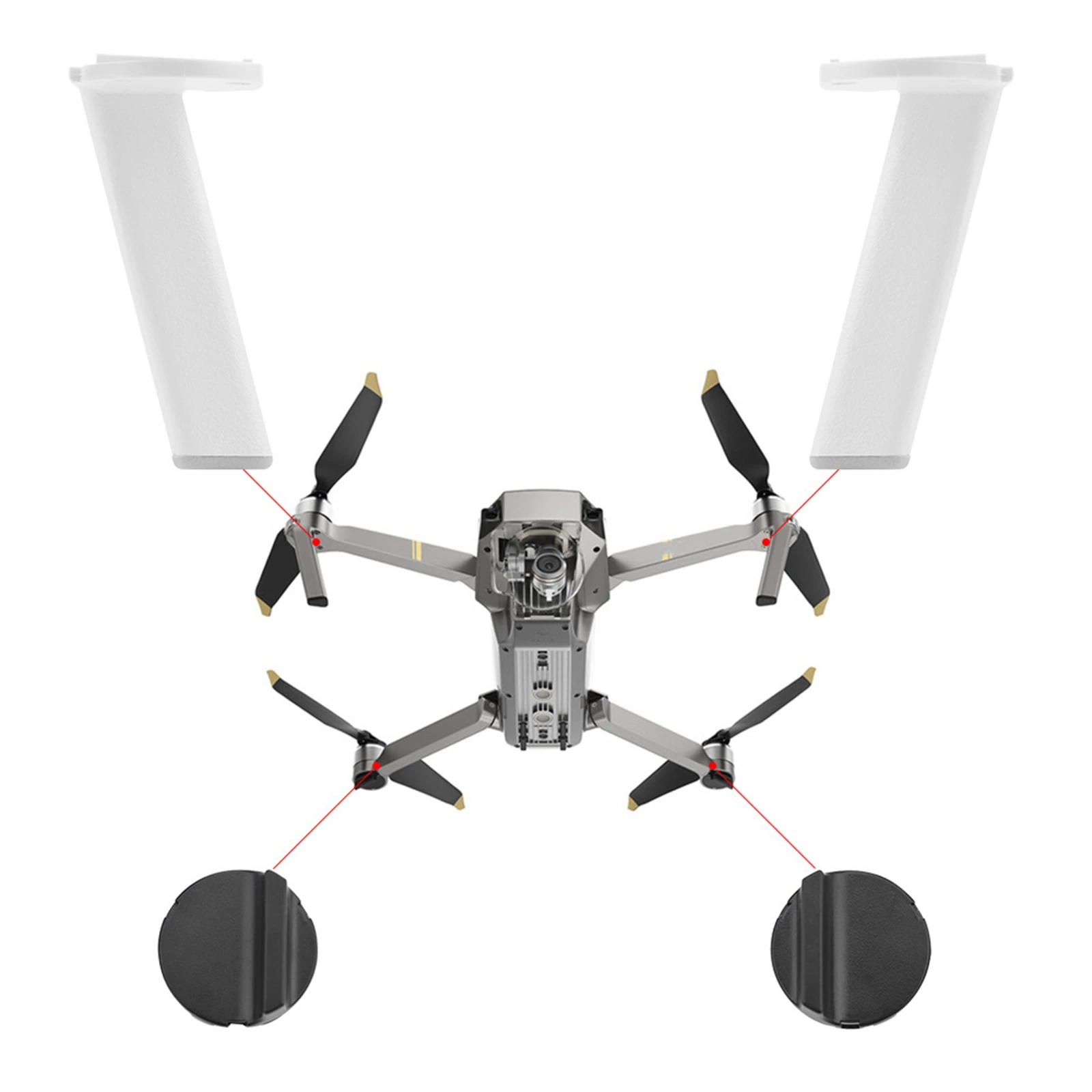 Задняя крышка для кронштейна двигателя шасси запчасти DJI Mavic PRO Аксессуары дрона