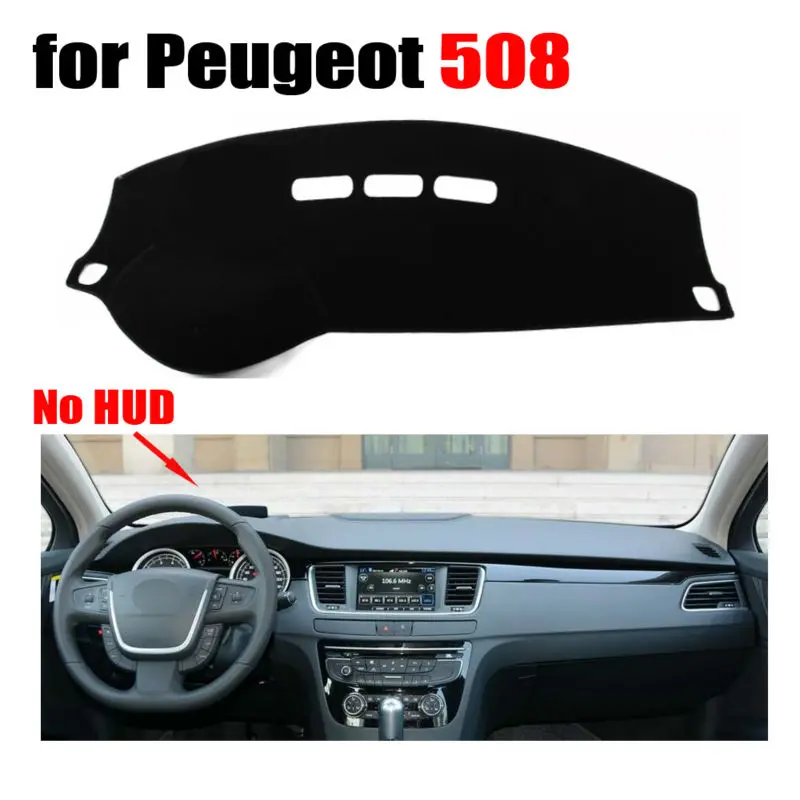 Приборная панель автомобиля охватывает коврик для Peugeot 508 низкой конфигурации