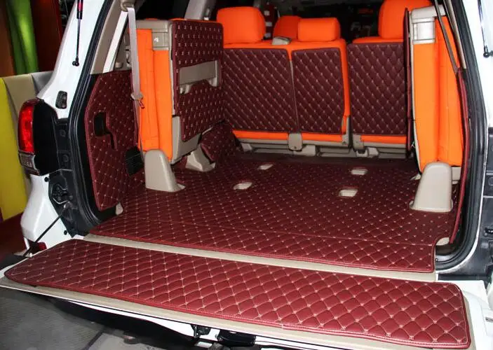 Jioyng полный задний багажник кассетного Коврики Этаж протектор ног pad S для Lexus LX LX570