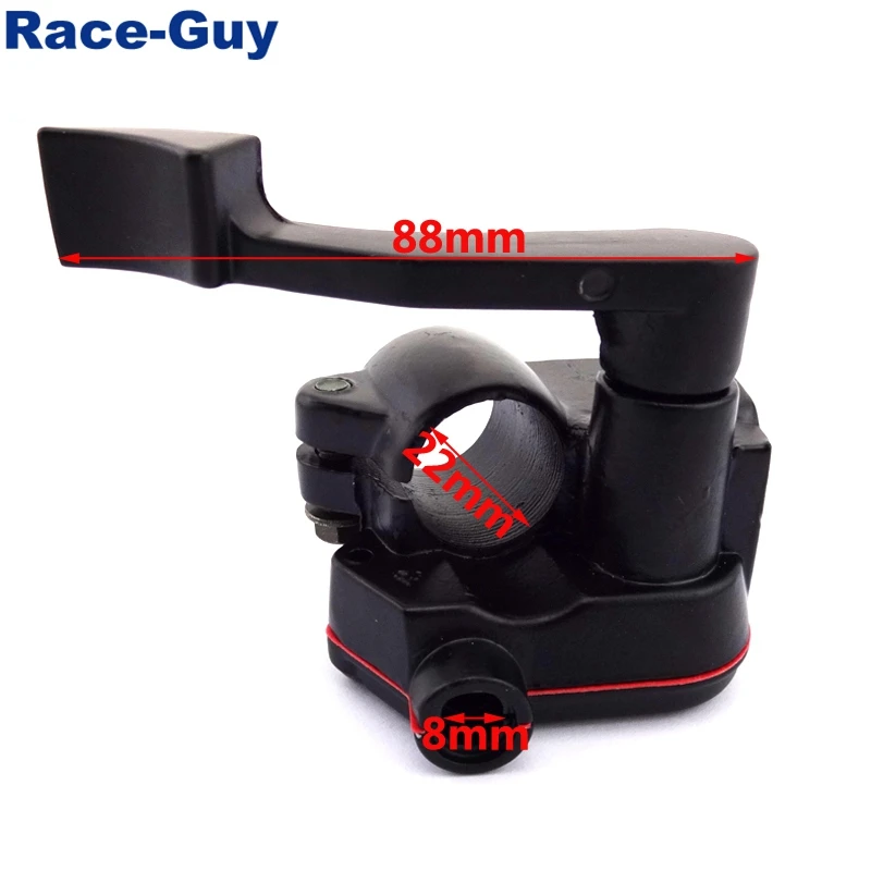 Alloy 7/8'' 22mm Thumb Throttle Housing Handle Grips Accelerator Assembly For Chinese 50cc 70cc 90cc 110cc Kids ATV Quad 4 Wheel |