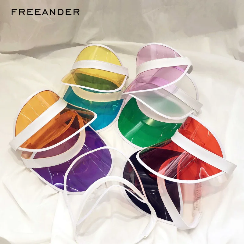 Freeander прозрачный пустой Топ пластиковый ПВХ солнцезащитный козырек шляпа Лето Новое поступление шапки велосипедный солнцезащитный козырек УФ Защита солнцезащитный козырек