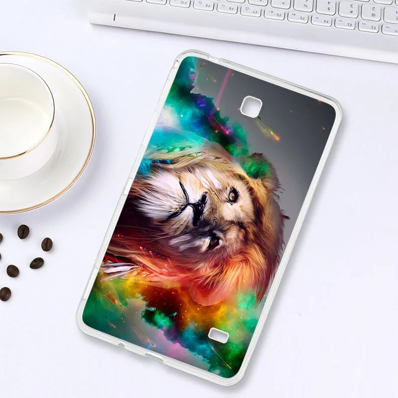 Z019 Чехол с рисунком s для samsung Galaxy Tab A 10,1 7,0 E 9,6 8,0 чехол из силикона TabA TabE P580 T580 T280 T385 T560 T375 чехол для планшета s Tab - Цвет: Z019