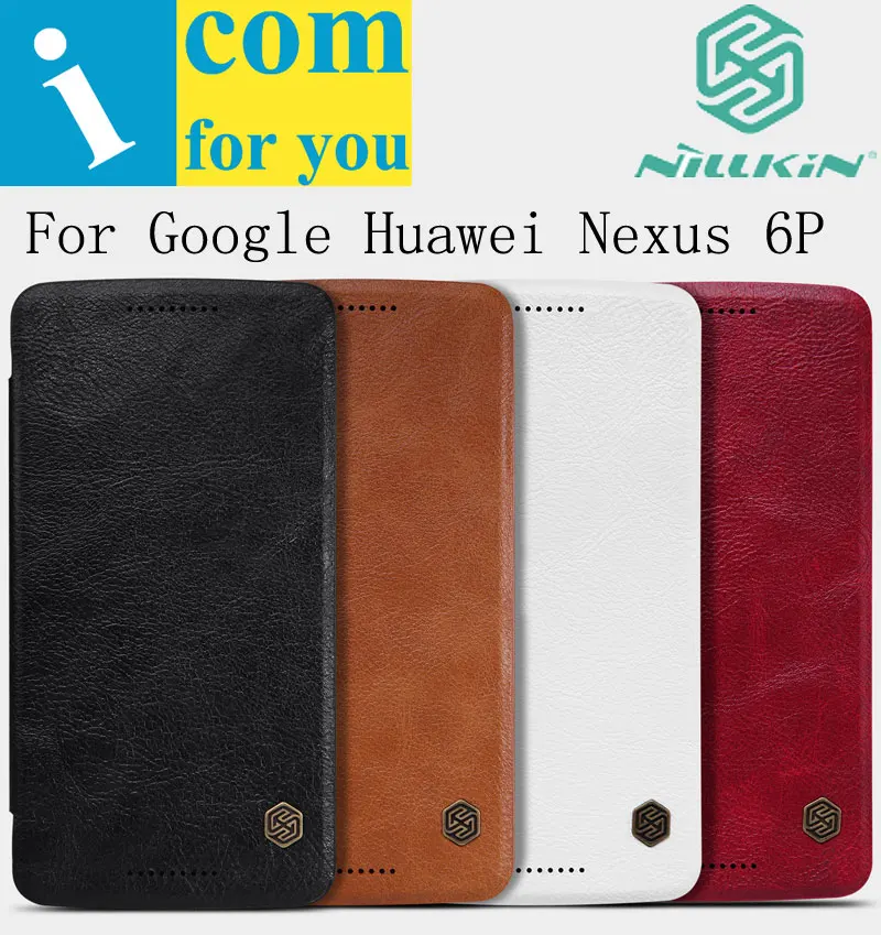Nillkin Qin genuine real Flip Leather case cover for Huawei Mate 8