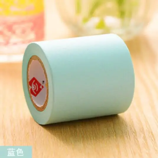 blue 1pcs Цветная флуоресцентная отрывная бумага, стикер, блокнот, Липкие заметки, Kawaii, милые, стационарные вещи, школьные, офисные материалы, диспенсер для ленты - Цвет: blue 1pcs