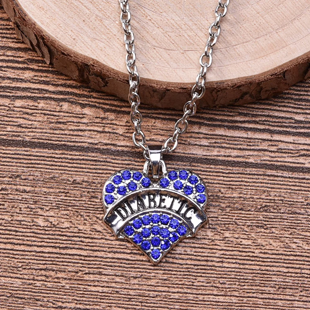 Ожерелье с подвеской в виде сердца для диабетиков | Украшения и аксессуары