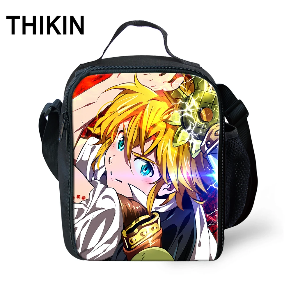 ALZ1126G Комплект школьных сумок THIKIN Seven Deadly Sins для мальчиков и девочек, детский школьный рюкзак с аниме, 3 предмета, Nanatsu No Taizai melidas Elizabeth - Цвет: ALZ1126G