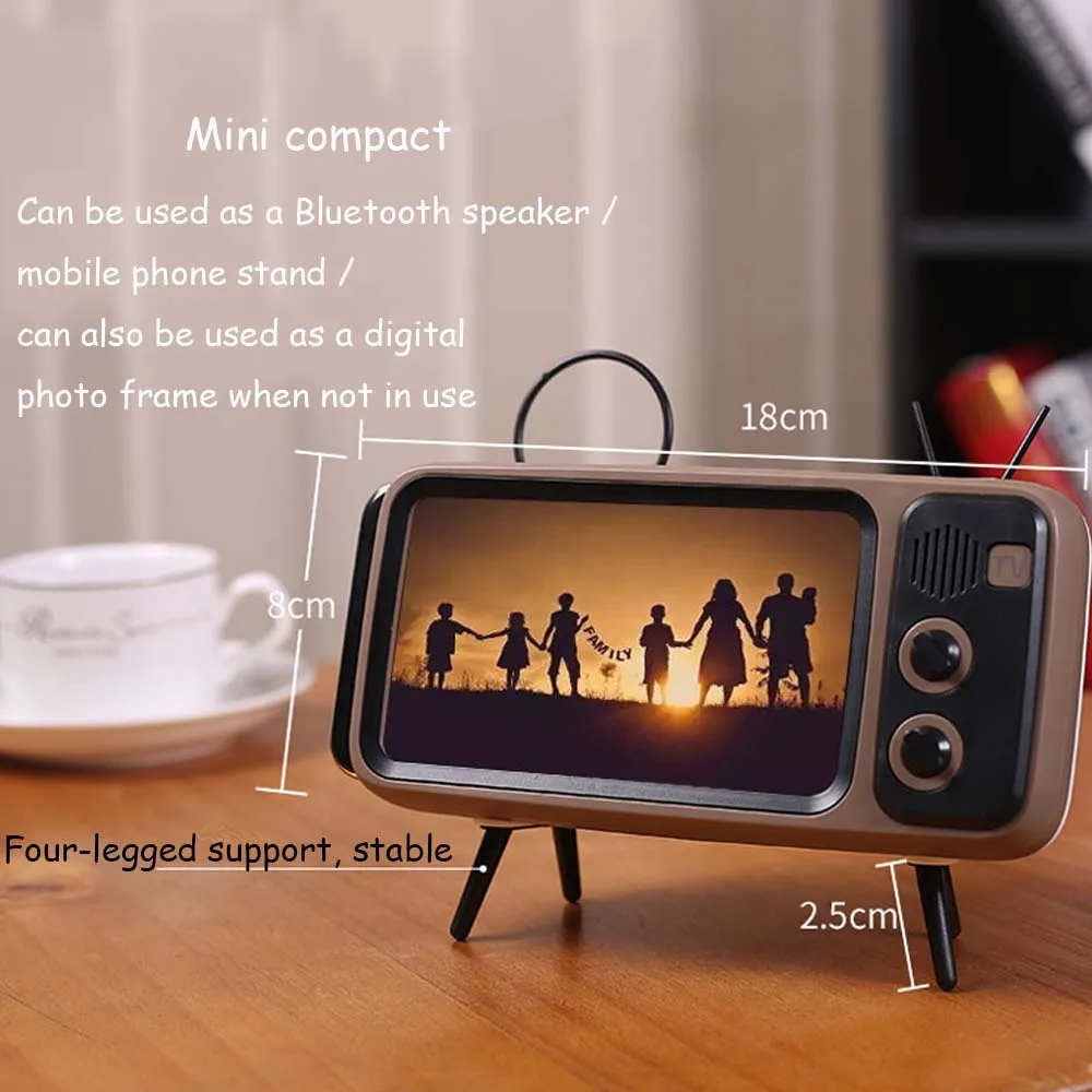 JINSERTA Беспроводная bluetooth-колонка с держателем для мобильного телефона и телевизора Портативная Беспроводная колонка для смартфона