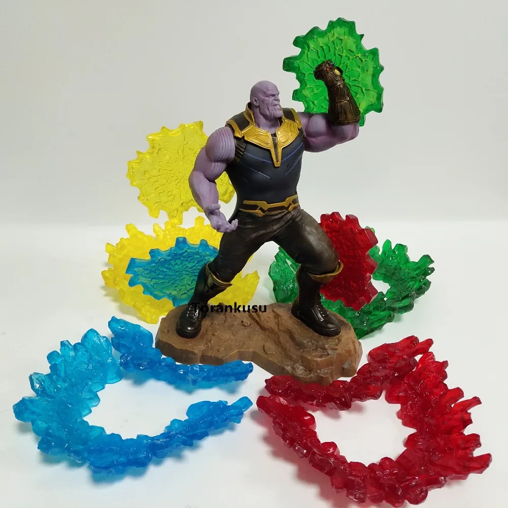 Фигурки из ПВХ Thanos Infinity Gauntlet сцена аниме stones Набор для творчества|Игровые фигурки