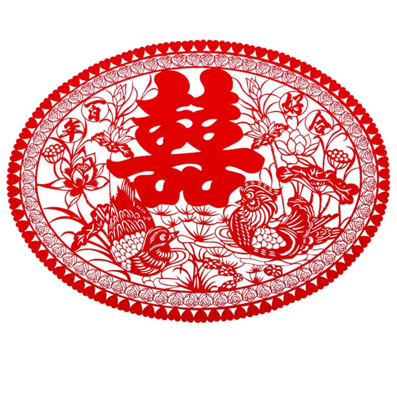 Свадебные принадлежности креативные радостные в форме сердца бумажные Большие