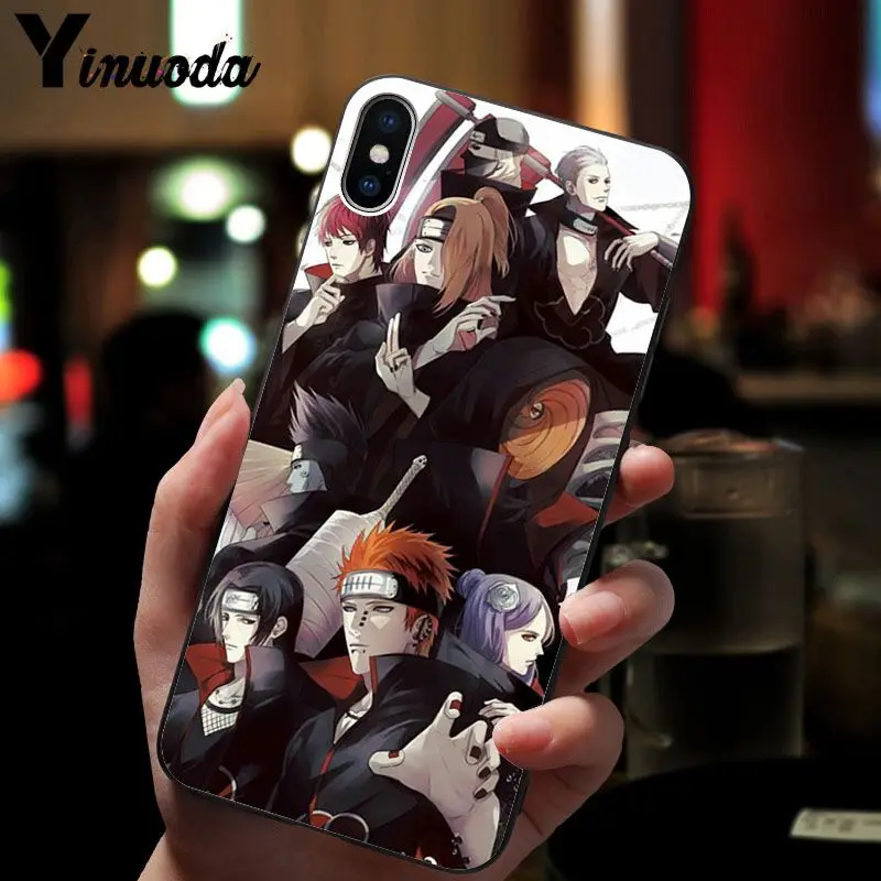 11pro MAX Наруто AKATSUKI пользовательские фото мягкий чехол для телефона iPhone 8 7 6 6S Plus 5 5S