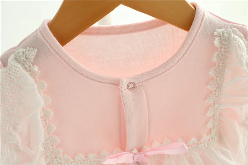 Кружевной Детский комбинезон Комплект одежды Коллекция 2017 года Сезон весна лето