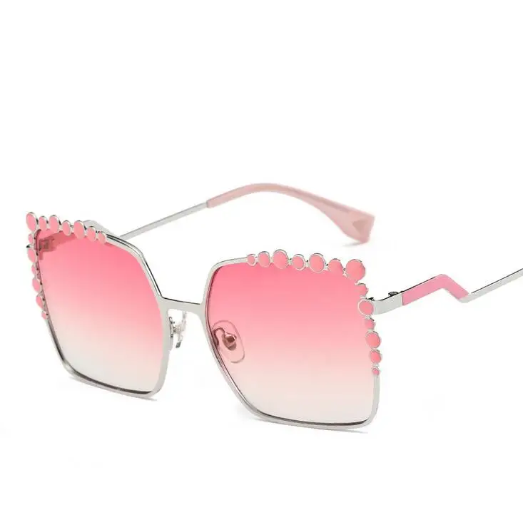 c2 pink Emosnia, сексуальные, модные, более размера d, квадратные солнцезащитные очки для женщин, алмаз,, летняя оправа большого размера, зеркальные солнцезащитные очки для женщин, Oculos UV400 - Цвет линз: c2 pink