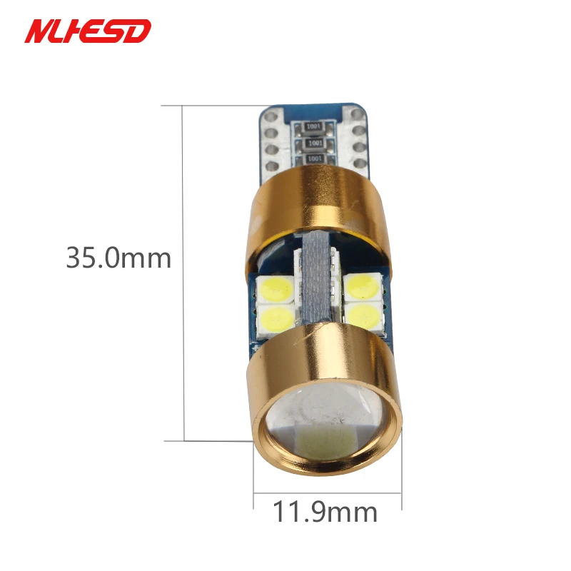2 шт. T10 3030 светодиодный лампы 19SMD Белый Автомобильный чип 168 194 2825 W5W для парковки