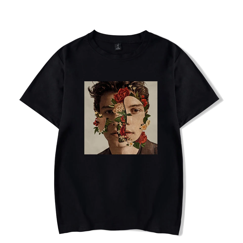 Футболки в стиле хип хоп Shawn Mendes Harajuku повседневные футболки Женская/Мужская