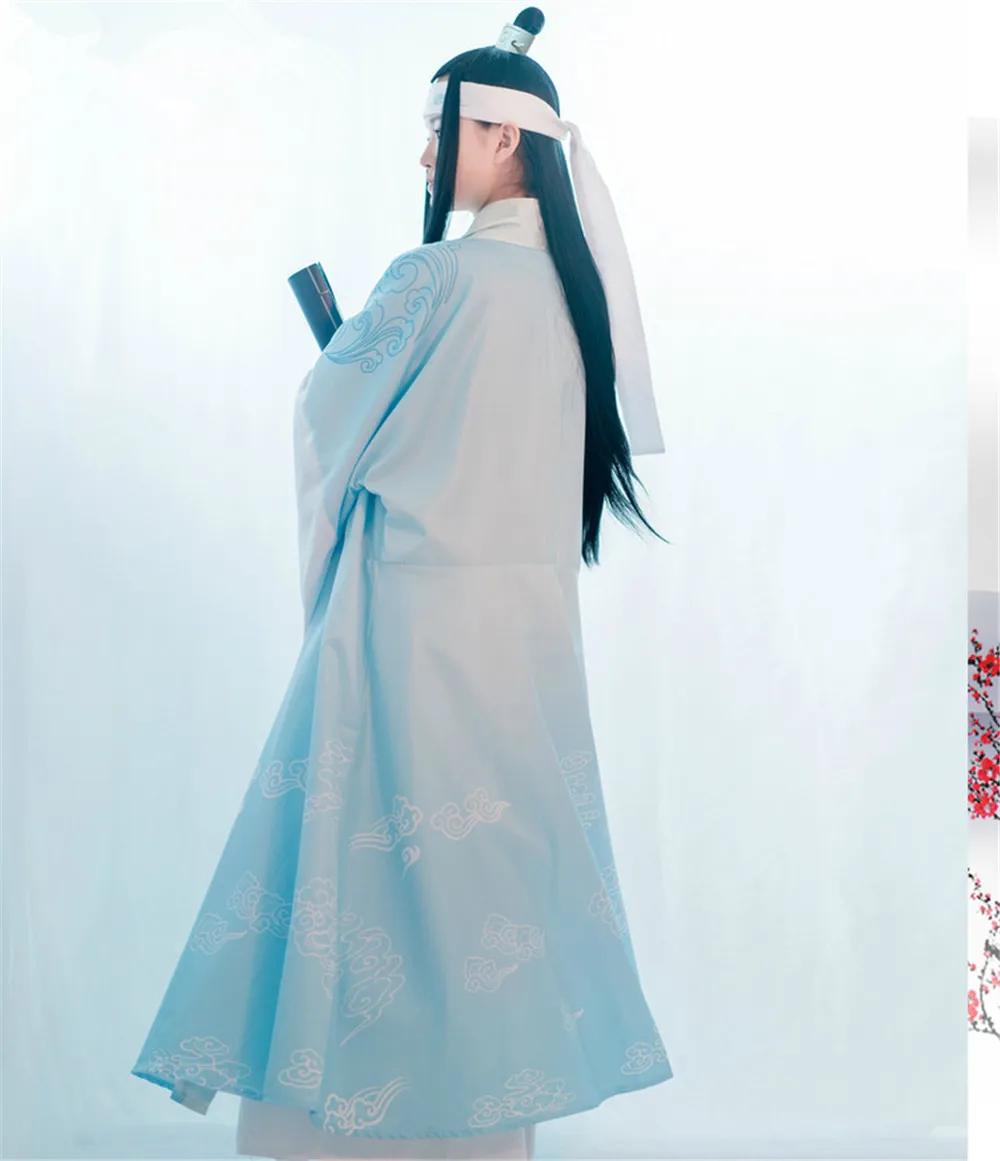 Аниме Lan Wangji Косплей Grandmaster of Demonic культивирование Косплей Костюм Lan Wangji взрослый Ver. Костюм Mo Dao Zu Shi