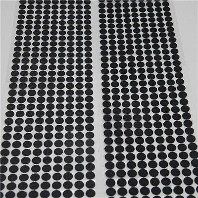 10mm black 50pair Сильный само липучками клейкая лента 10/15/20/25/30 мм липучками горошек Стикеры на застежке-липучке; цвет белый, черный; Круглый нейлон грудь лента 50P - Цвет: 10mm black 50pair