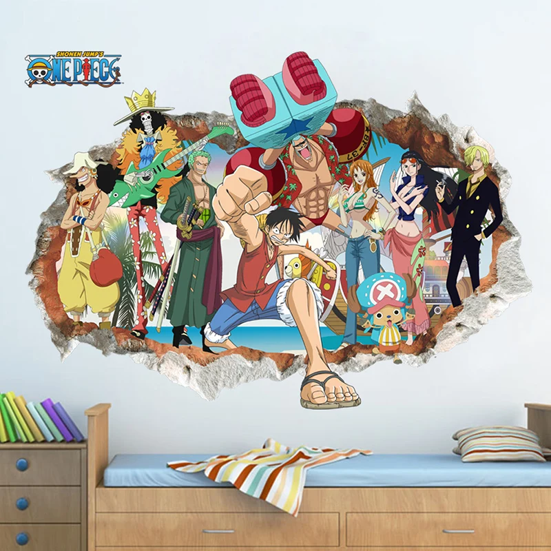 Стандартная цельная обезьянка D. Luffy аниме стикер соломенная шляпа Пираты все