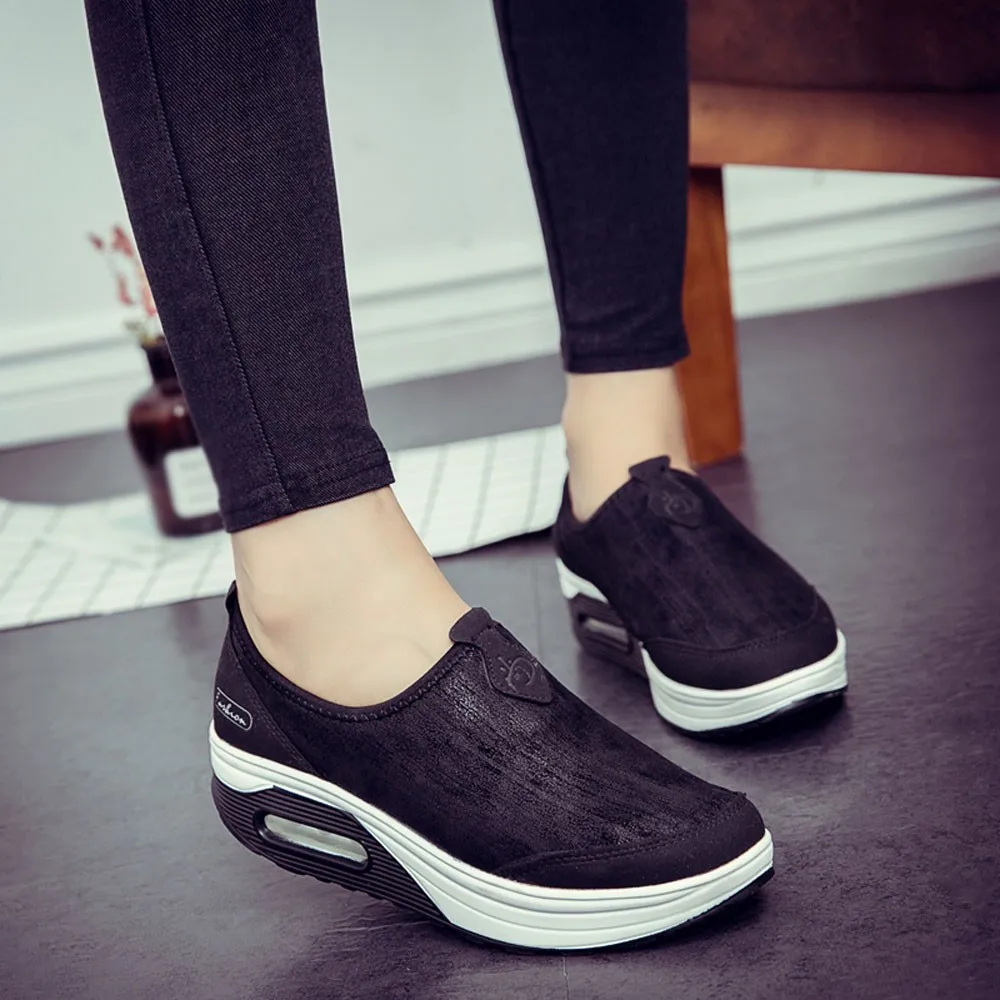 Модная женская обувь на плоской платформе; zapatos mujer; женская обувь на платформе без застежки; повседневные Мокасины на плоской подошве