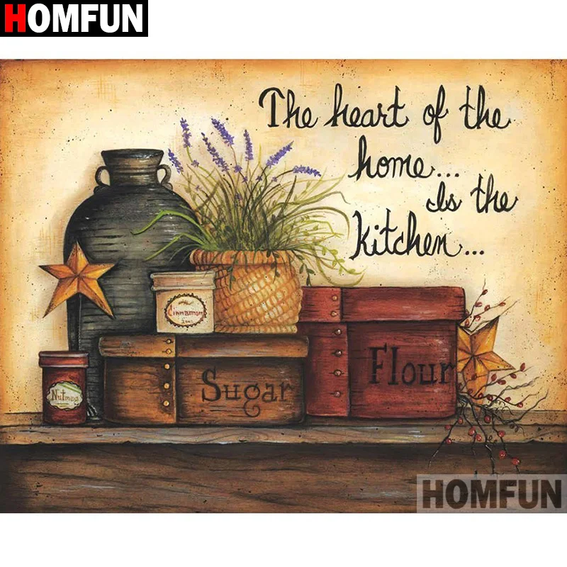 HOMFUN Full Square/Round Drill 5D DIY Diamond Painting &quotFlower text&quot 3D Embroidery Cross Stitch Home Decor A20055 | Дом и сад