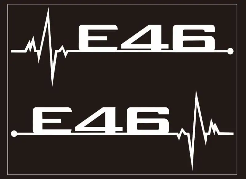 2 шт./лот Автоспорт E28 E30 E34 E36 E39 E46 E53 E60 E61 E62 E70 E71 E80 E83 E84 E90 E91 E92 окна автомобиля стикер